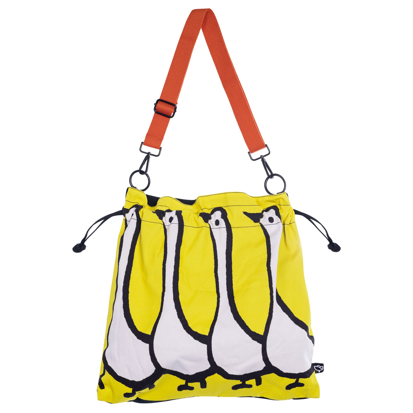 【heyhokiii】Goose Print Canvas Bag: A Poetic Symphony of Art and Utility
