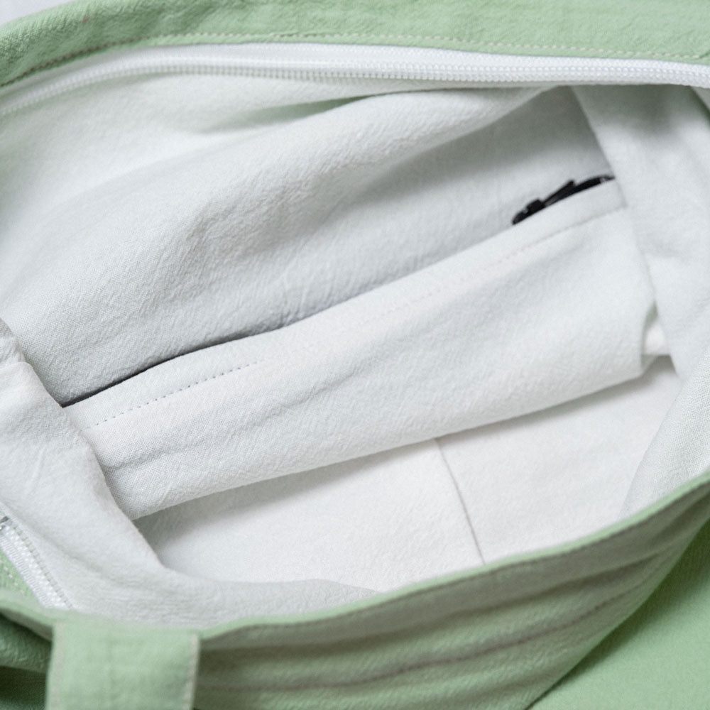 【heyhokiii】Loong Embroidery Cotton Cloth Bag with Zipper