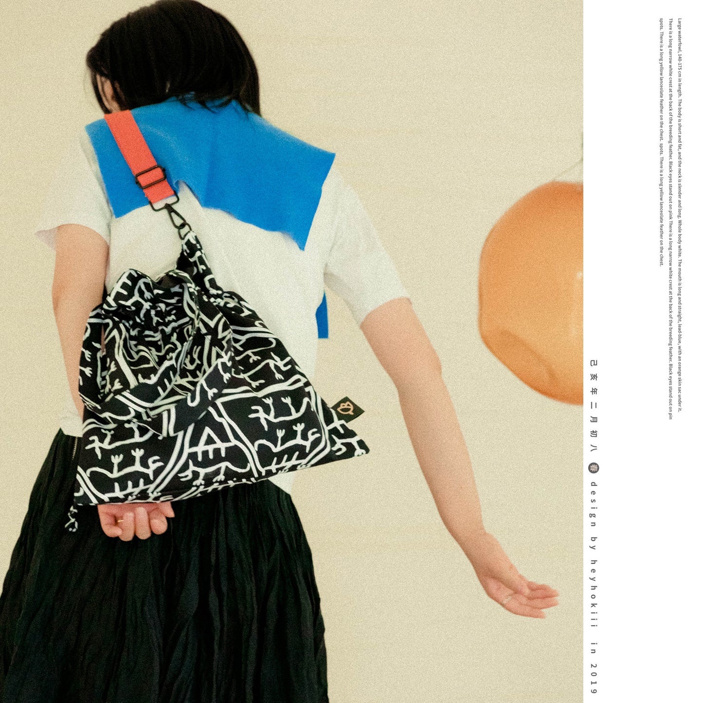 【heyhokiii】Oracle Bone Inscription Printed Canvas Bag Product Introduction