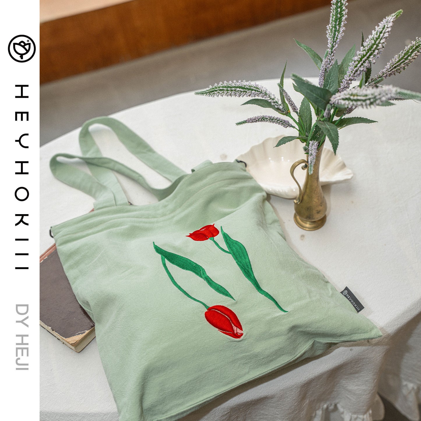 【heyhokiii】Rose Embroidery Bag: A 3D Floral Fantasy in Every Stitch
