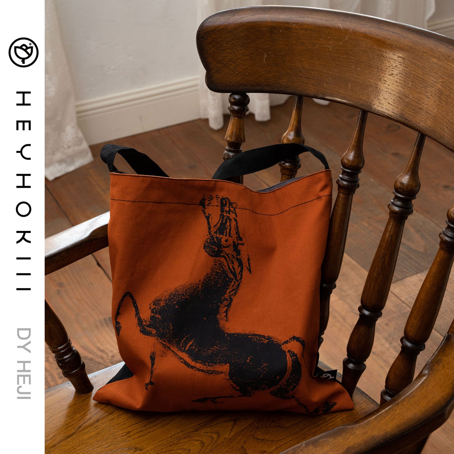 【heyhokiii】Canvas Bag with Qin and Han Dynasty Rubbing Patterns: Tracing Thousands of Years of Chinese Cultural Heritage, Carrying Ancient Civilization Forward