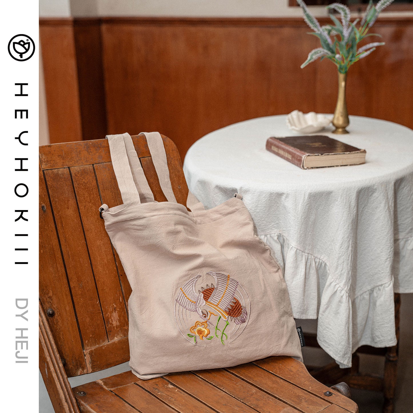 【heyhokiii】Timeless Ming-Qing Inspired Crane Embroidered Bag: Where Heritage Meets Modern Chic