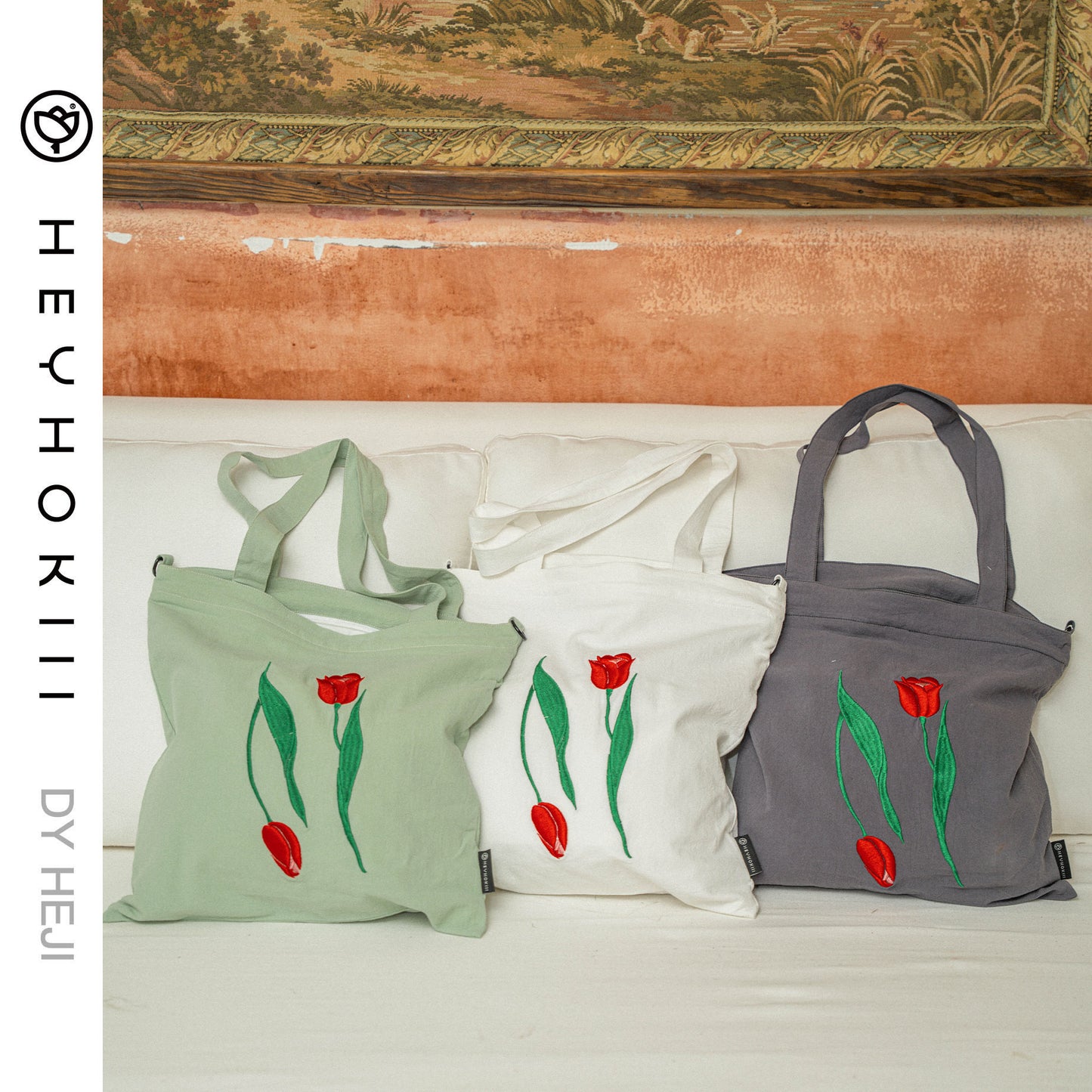 【heyhokiii】Rose Embroidery Bag: A 3D Floral Fantasy in Every Stitch