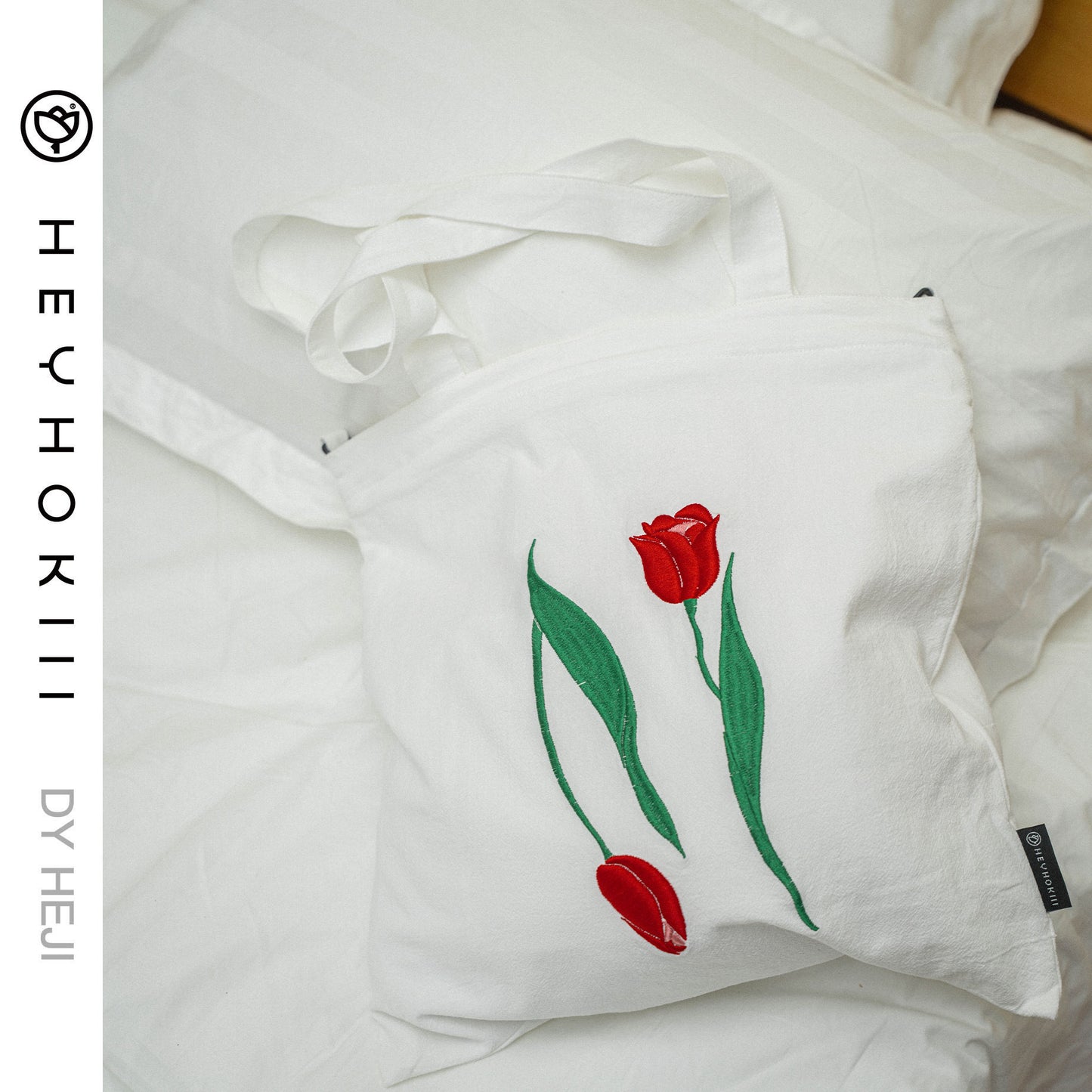 【heyhokiii】Rose Embroidery Bag: A 3D Floral Fantasy in Every Stitch